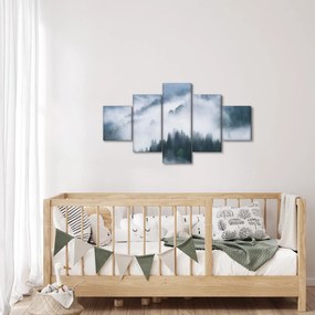 Obraz - Drzewa we mgle (125x70 cm)