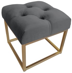 Pufa CHESTERFIELD LOFT ławka postawa złota BL14