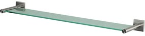 Spirella Szklana półka ścienna Nyo 60 cm,szczotkowana stal nierdzewna, 60 cm