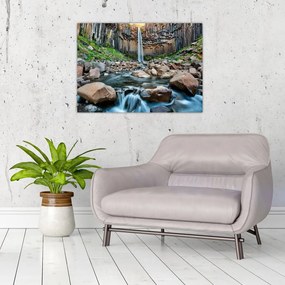 Obraz - Wodospad Svartifoss, Islandia (70x50 cm)