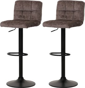 Stołek barowy MCW-G87 (zestaw 2 szt.),  brązowy