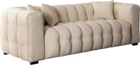 Sofa MODERNO 3S Trzyosobowa Kremowa Glamour
