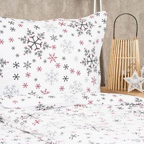 4Home Pościel bawełniana Snowflakes, 140 x 200 cm, 70 x 90 cm