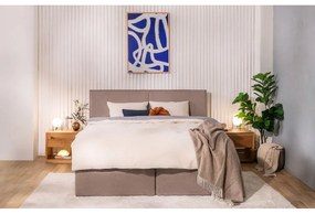 Szarobrązowe łóżko kontynentalne 180x200 cm Olia Bold – Bonami Selection