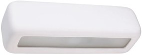 Biały ceramiczny kinkiet minimalistyczny - 20X S490 N6-W90
