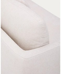 Kremowa rozkładana sofa z tkaniny szenilowej 225 cm Laira – Kave Home