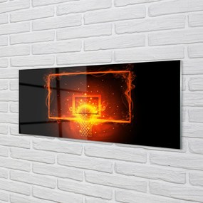 Szklany Panel Ognisty Rzut do Kosza