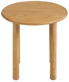 Okrągły stolik z litego drewna dębowego ø 40 cm Jena – House Nordic