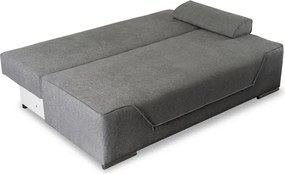 Sofa Rozkładana z Funkcją Spania RENO Dwuosobowa Szara Nowoczesna do Salonu