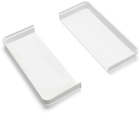Biały/szary plastikowy organizer na sztućce do szuflady 58,5 x 41,5 cm – Addis
