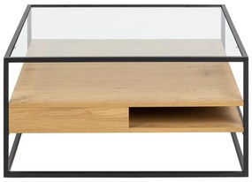 Stolik ze szklanym blatem 80x80 cm Randolf – Actona