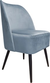 Fotel DUBAJ tkanina Welur noga metalowa : Kolor nogi - Czarna stożek, Kolor tkaniny - VELVET - BL06