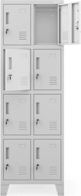 Szafa skrytkowa socjalna BHP podwójna ROBERT 2 Plus 559 x 1720 x 450 mm