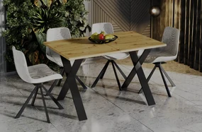 Stół rozkładany X 130(210)x80 dąb artisan ENDO
