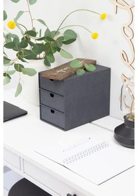Kartonowy organizer z szufladką Ingrid Canvas Paper Laminate – Bigso