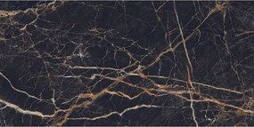 Mexen Orlo Black gres szkliwiony rekt. G1, płytka podłogowo-ścienna 120 x 60 cm, wysoki połysk - TL211-120-060-00