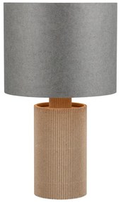 Szaro-beżowa lampa stołowa (wysokość 28 cm) Canio – Trio