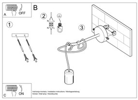 Czarny kinkiet Spider – Nice Lamps