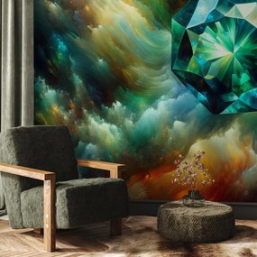 Fototapeta - Turkusowy diament (196x136 cm)