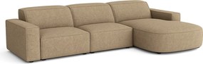 Narożnik modułowy Cursal B prawostronny – sofa narożna 282 × 166 cm, jasny brąz Raven 34, nowoczesny design
