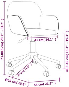 Ciemnoszary fotel obrotowy do biurka F6-F11