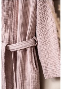 Różowy szlafrok muślinowy w rozmiarze S/M Kimono – Foutastic