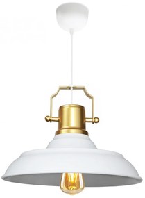 Lampa wisząca z metalowym kloszem ø 25 cm Tarsus – Opviq lights