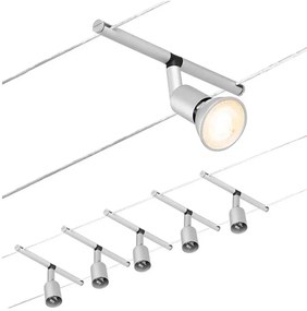 Paulmann 94442 - Zestaw 5xGU5,3/10W SALT reflektory 230V matowy chrom