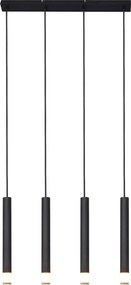 Zuma Line P241125804BL - Żyrandol na lince VELIC 4xG9/5W/230V czarny