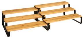 Półka na blat kuchenny 2w1 ORDERA, długość od 32 do 64 cm