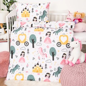 4Home Dziecięca pościel bawełniana do łóżeczka Fairytale Dream, 100 x 135 cm, 40 x 60 cm