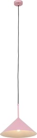 Designerska lampa wisząca różowa - Triangolo