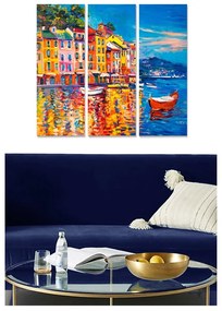 Obrazy zestaw 3 szt. 20x50 cm Italy – Wallity