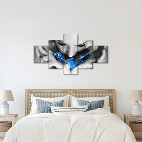 Obraz portretu kobiety z kamieniami (125x70 cm)