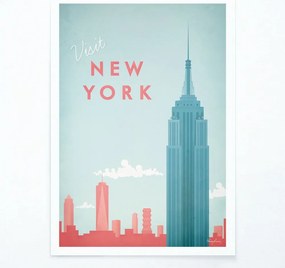 Plakat Travelposter New York, 30 x 40 cm