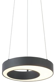 Nowoczesna lampa wisząca czarna 35 cm z 3-stopniowym ściemnianiem - Organici Nowoczesny Oswietlenie wewnetrzne