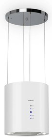 Klarstein Barett 35cm 522m³/h Okap Wyspowy Biały