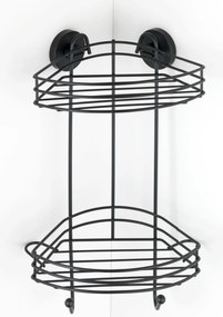 Półka pod prysznic Vacuum-Loc, dwupoziomowa, metalowa, WENKO
