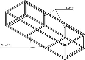 Stelaż podumywalkowy 150S