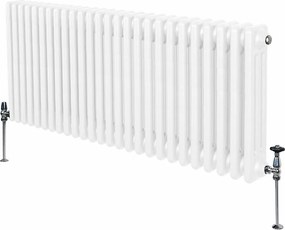 Tradycyjny grzejnik 3-kolumnowy - 600 x 1192 mm - biały