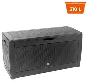 Prosperplast Skrzynia do przechowywania RATO, 310L, 119x48x60cm, antracytowa