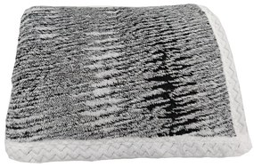 Czarny koc z materiału sherpa 150x200 cm Marble – My House