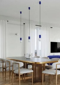 Nowoczesna niebieska lampa wisząca - K599-Buble