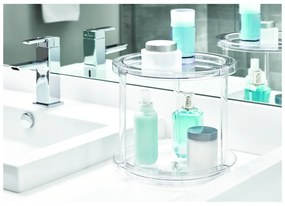 Okrągły obrotowy dwupoziomowy stojak na pojemniki iDesign The Home Edit, ⌀ 24,1 cm