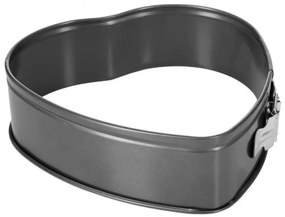Forma do pieczenia, blacha z motywem serca, non-stick, 24 x 23 cm