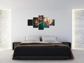 Obraz - Kwiat wiśni podczas pełni (125x70 cm)