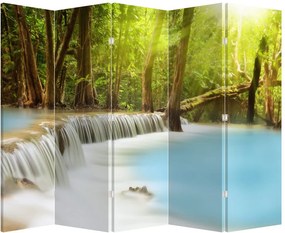 Parawan - Wodospad Huai Mae Kamin w lesie (210x170 cm)