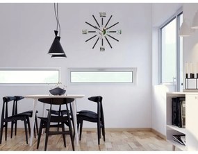 Zegar ścienny naklejany duży nowoczesny akrylowy na ścianę do kuchni salonu