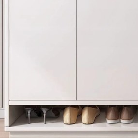 Biała szafka na buty 60x80x32 cm – kompaktowe i eleganckie rozwiązanie do przechowywania