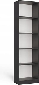 Regał Onyx R50 | Antracyt | 50x30x182 cm | Regał biurowy na książki